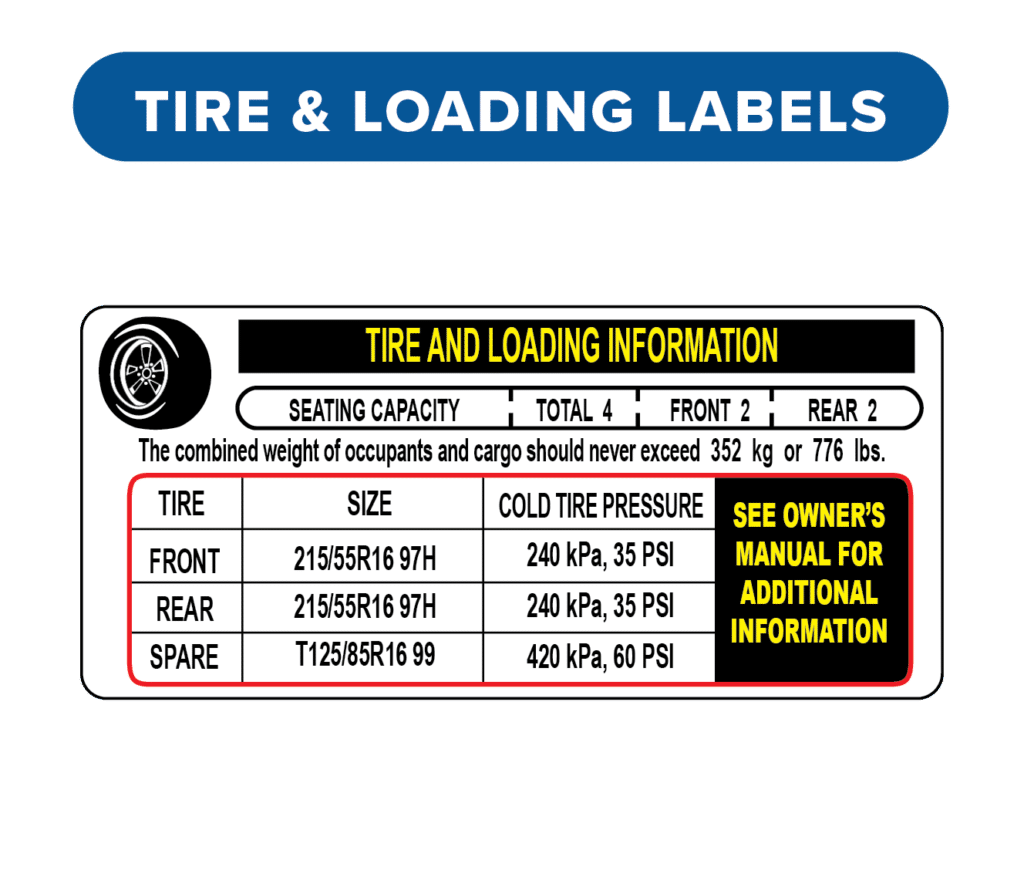 Auto Data Labels, car labels, vin labels replacement, vehicle certification label, door vin sticker replacement